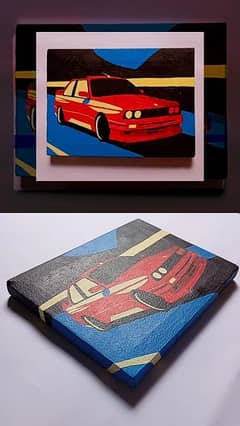 Automotive acrylic painting