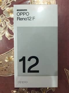 Oppo Reno 12F Brand New only box open 0