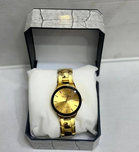 Men's Golden chain watch with Free home Dilverly 3