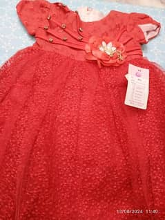 Red Baby Girl's Party Dress