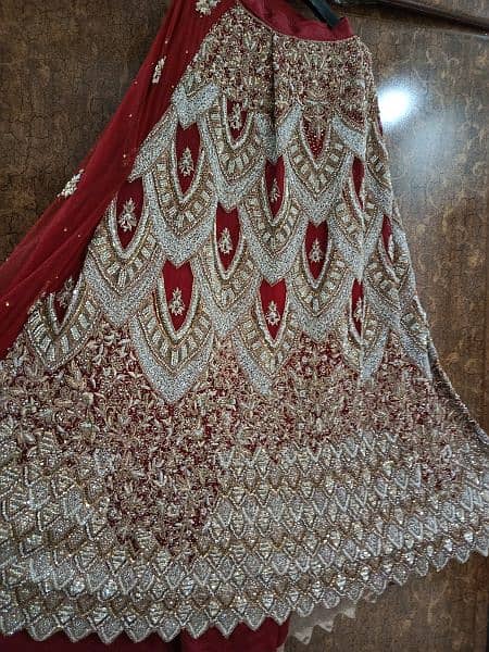 bridal lehenga for sale just 1 time used condition 10/10 5