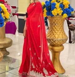 Indian fresh red saree