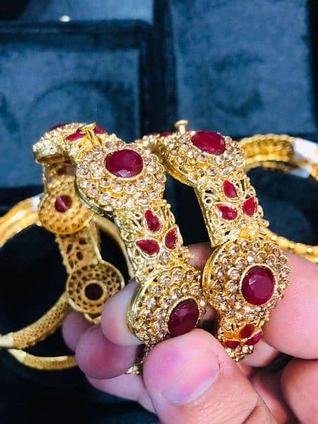 gold bangles original gold ka paani Laga hua haa 7