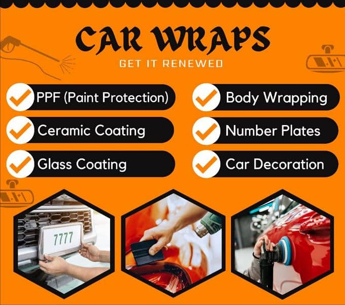 ppf (paint protection film) car wrapping and windows tint services 0