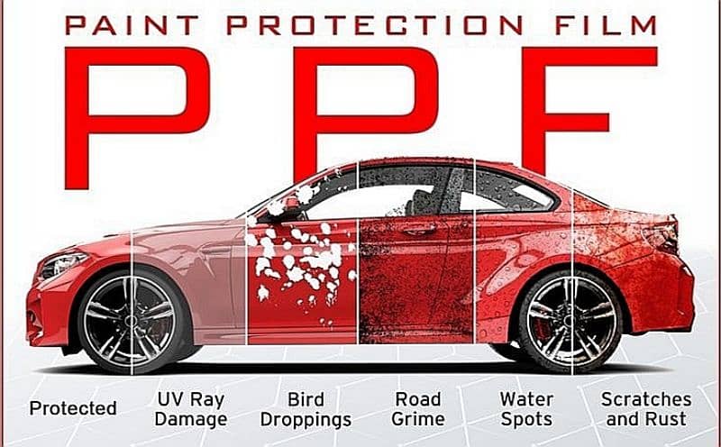 ppf (paint protection film) car wrapping and windows tint services 6