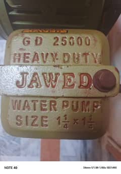 Water Pump/ Jawed Original Water Pump 1.5 Hp/ Dunkey Pump