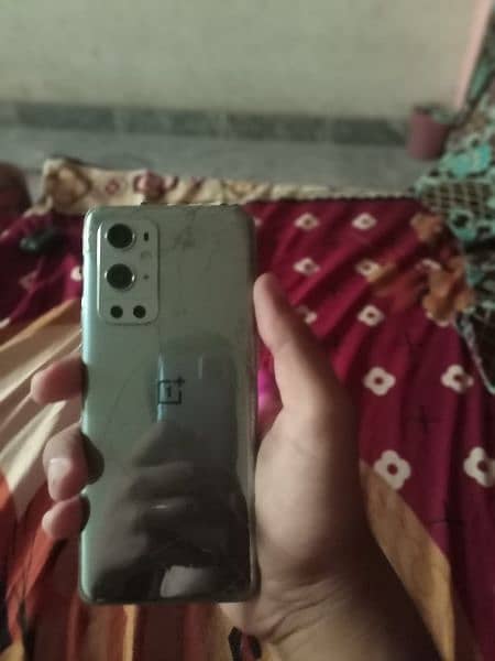 OnePlus 9pro 12/256 back broke single sim pta approved wp 03452850214 2