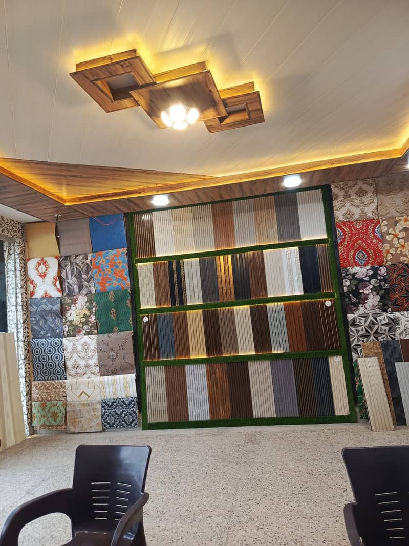 Wooden PVC Panels/PVC wall Panels/Wpc Wall Panels/PVC Panels office 0