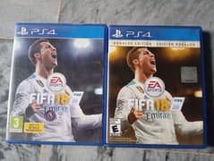 PS4 FIFA 18 and  Fifa 18 Ronaldo edition