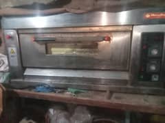 pizza oven and marble table and small medium large pizza pen full set