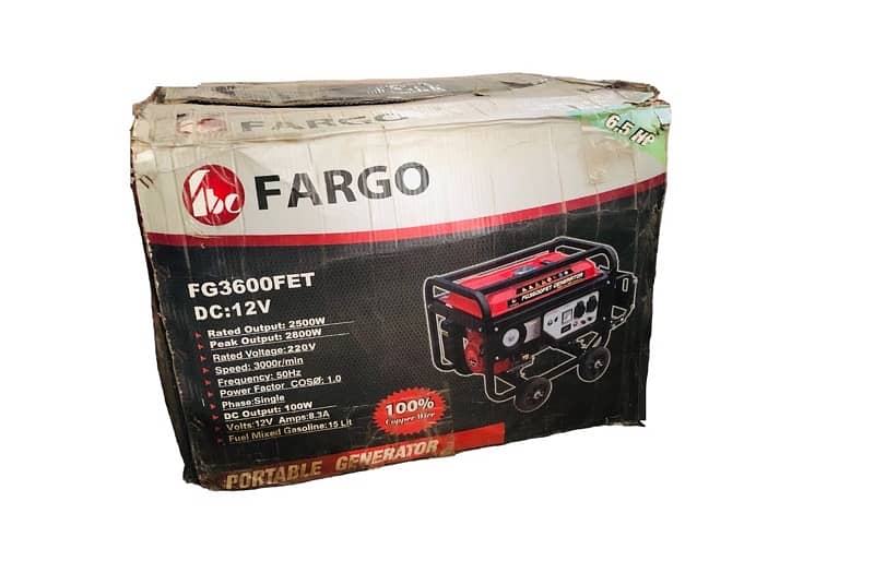 GENERATOR NEW FARGO FG3600FET 2.5 KVA 9