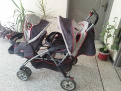 Twin Baby pram 0