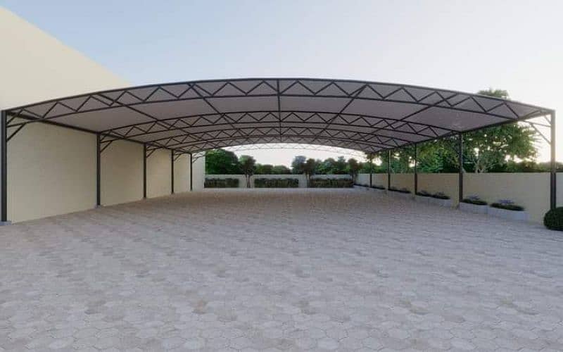 Tensile Parking Sheds - Porch Shade - Cafe Roofing Structures 12