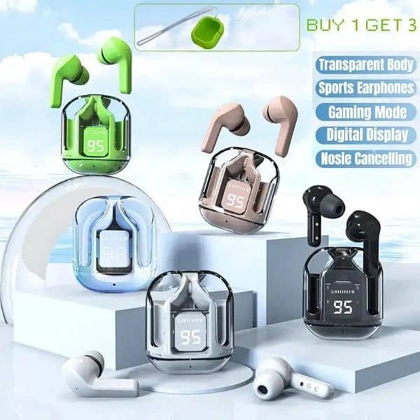 Air 31 Earbud Noise Cancelling Translucent Earphones 0