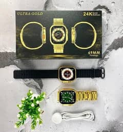 Smart Watch With Golden Strips (Free home delivery)