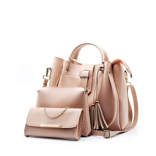 3pcs pure leather shoulder bag 4