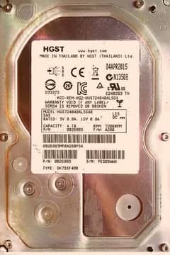 4tb hard disk hdd 4000gb no fault