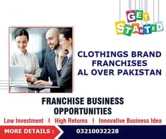 Clothings brand franchises for sale