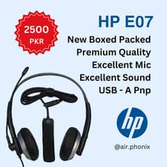 Hp E07 Headphone