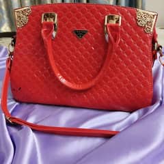 Red beautiful hand bag 0