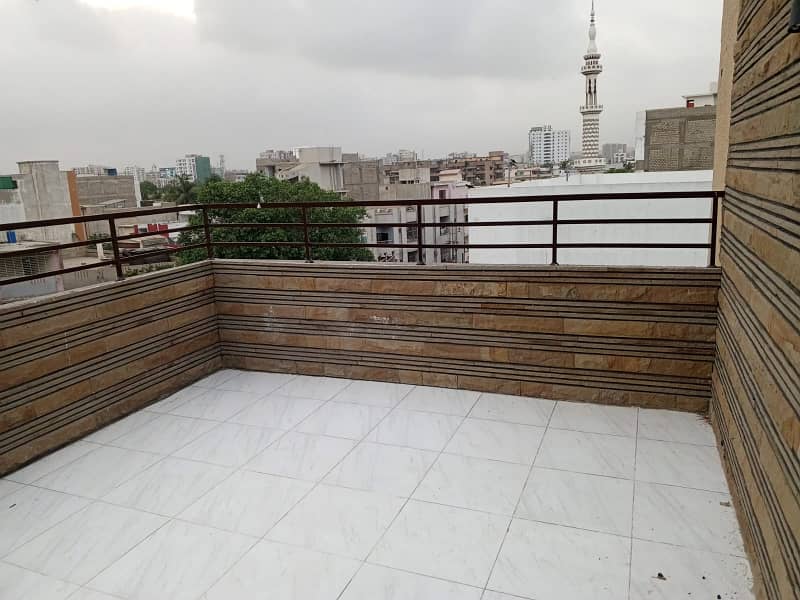 Luxurious 3 Bedroom Lounge with Terrace and Roof - Park Facing At Nazimabad No. 2 4