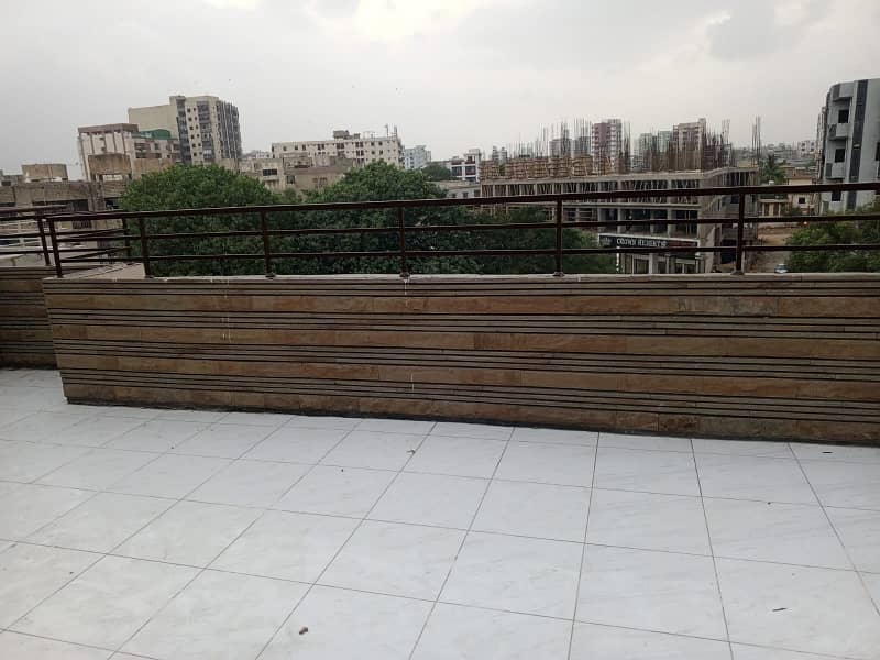 Luxurious 3 Bedroom Lounge with Terrace and Roof - Park Facing At Nazimabad No. 2 6