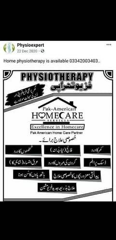 Physiotherapist home services