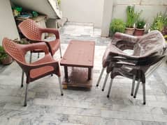 5 chair and 1 table complete set