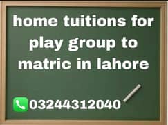 Expert Home Tutoring Services for Playgroup to Matric Students 0