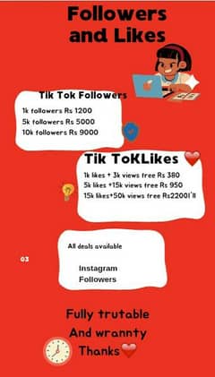 Tik Tok and instagram 0