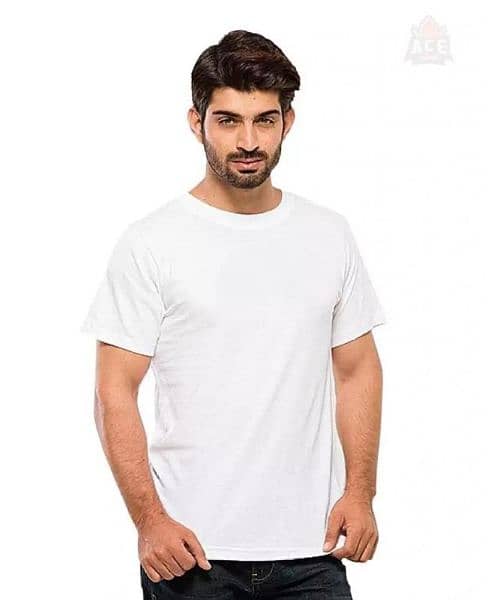 Men's Cotton Plain T-Shirt pick of three 0