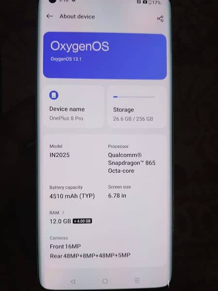 oneplus 8pro 12-256GB full new condition. . 4