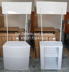 Imported Promotion Table/China Kiosk/Display Counter/Stall/PVC Desk