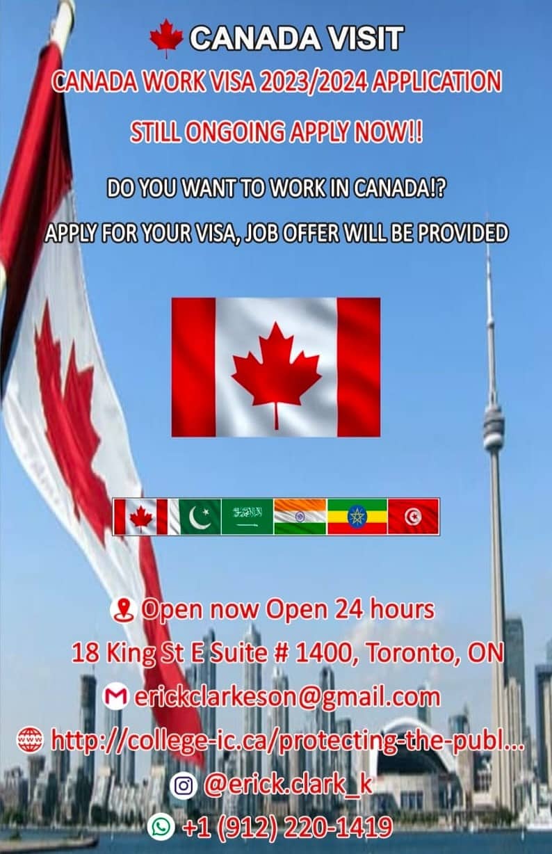 Canada Work/Job Offer Visa/Canada Study/Visit Visa/Family Immigration 3