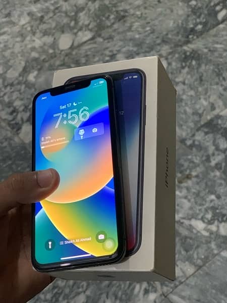 Iphone X 256gb PTA APPROVED With Box 8