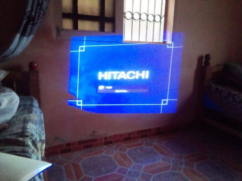 Hitachi projector 120 inch maximum 2