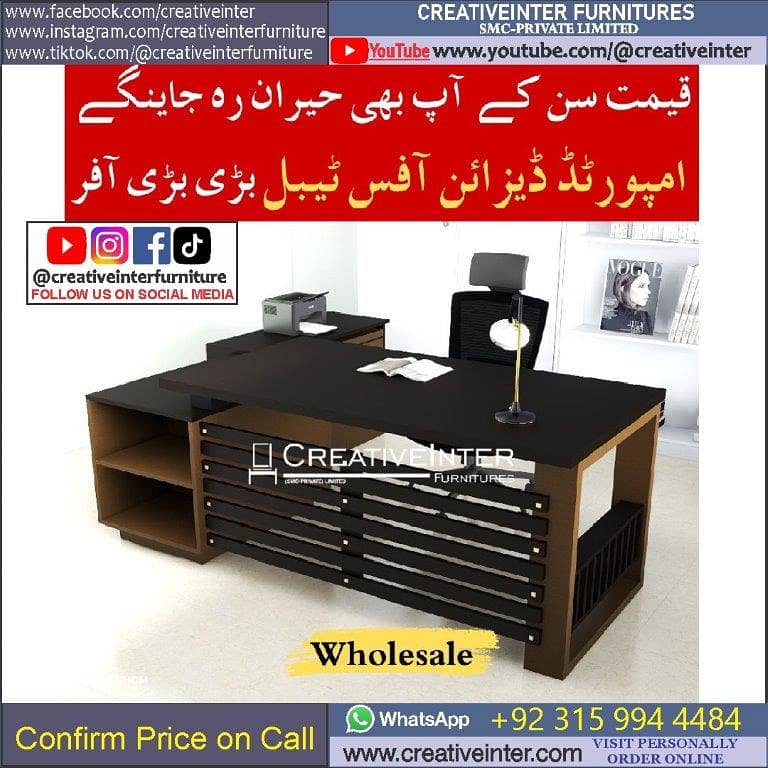 Office table Executive Chair Conference Reception Manager Table Desk 16