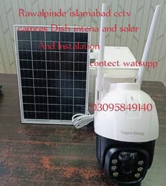 CCTV۔ Solar panel and Dish insttalion] 0