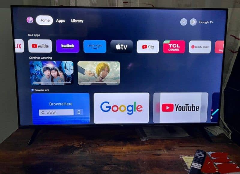 TCL 43" 4K UHD Google TV 0