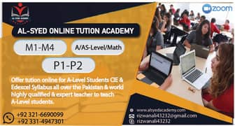 O level\A level students home and online tutors available