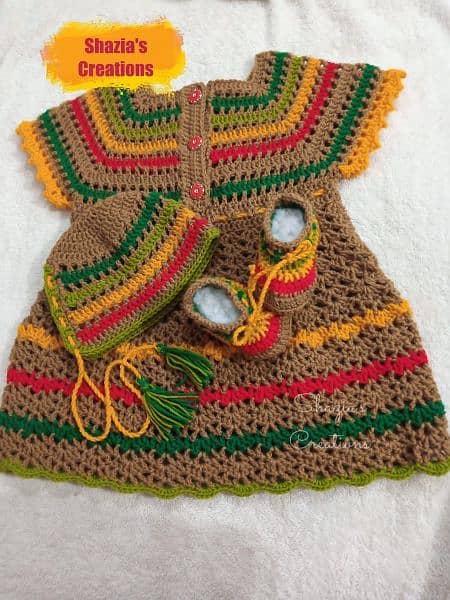 crochet baby dress 1