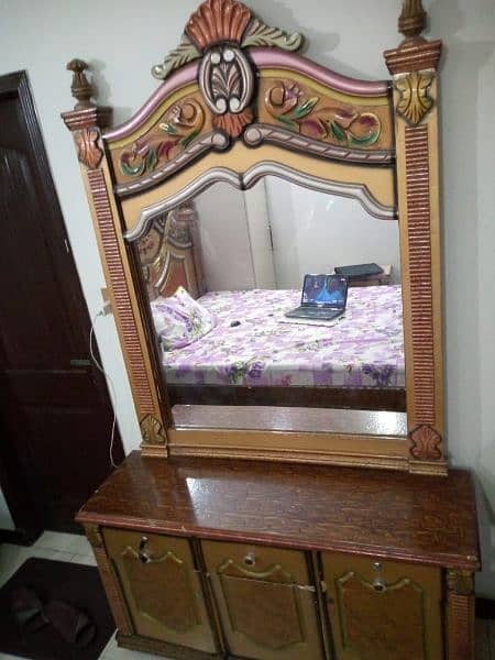 King size Bed with 2 Side Tables and Dressing Table 3