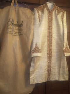 men shirwani designer raw silk