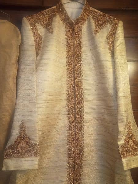 men shirwani designer raw silk 1