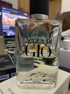 Aqua Di Gio Edp Half Bottle With Box