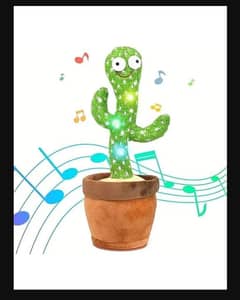 Dancing cactus plush toy for kids 0