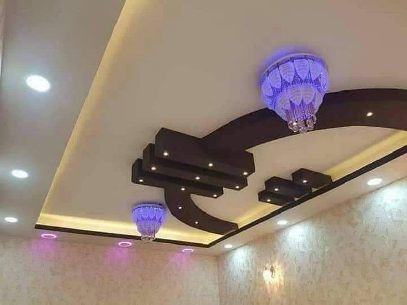 fall ceiling / ceiling / pvc ceiling / wood polish in karachi 2