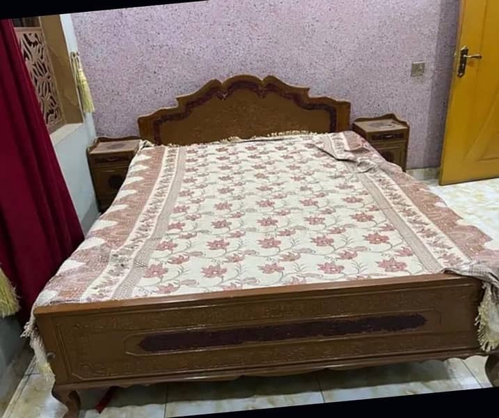 Pure Wood Bed Only Bed 1