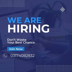 need staff for online and office base job