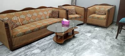 SOFA ALONG WITH TABLE   NO :+923342076371